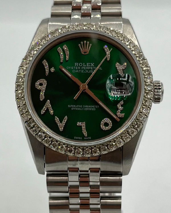 Rolex Datejust 36MM Green Dial Jubilee Bracelet (16014)