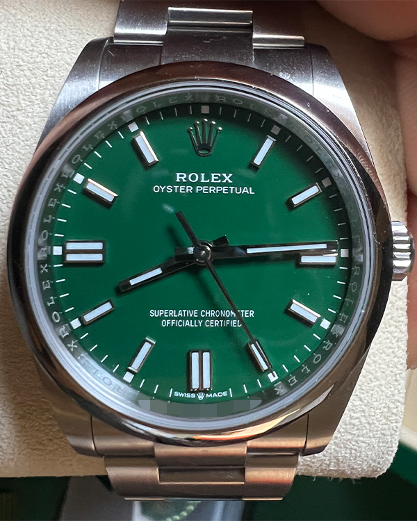 2022 Rolex Oyster Perpetual 36 Oystersteel Green Dial (126000)