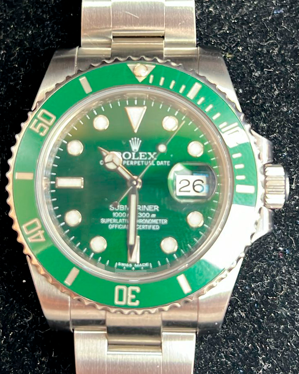 Rolex Submariner “Hulk” 40MM Green Dial Steel Bracelet (116610LV)