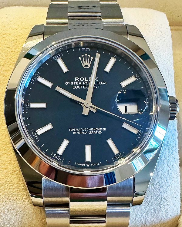 2024 Rolex Datejust 41MM Blue Dial Oyster Bracelet (126300)