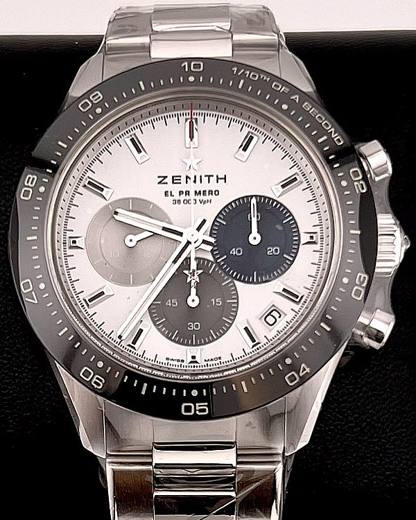 No Reserve - 2024 Zenith Chronomaster Sport 41MM White Dial Steel Bracelet (03.3100.3600/69.M3100)