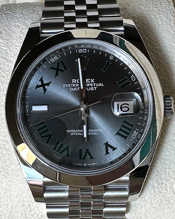 2024 Rolex Datejust "Wimbledon" 41MM Slate Dial Jubilee Bracelet (126300)