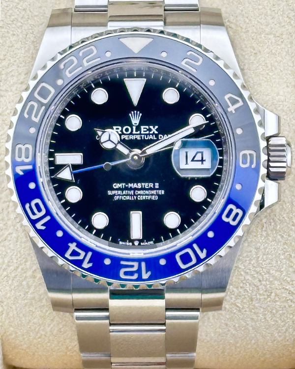 2023 Rolex GMT-Master II "Batman" 40MM Black Dial Oyster Bracelet (126710BLNR)