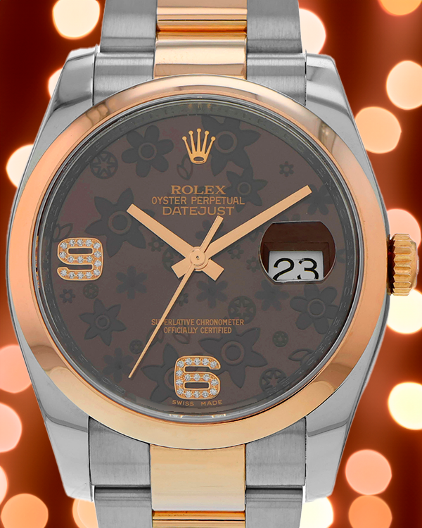 Rolex Datejust 36MM Brown Dial Two-Tone Oyster Bracelet (116201)