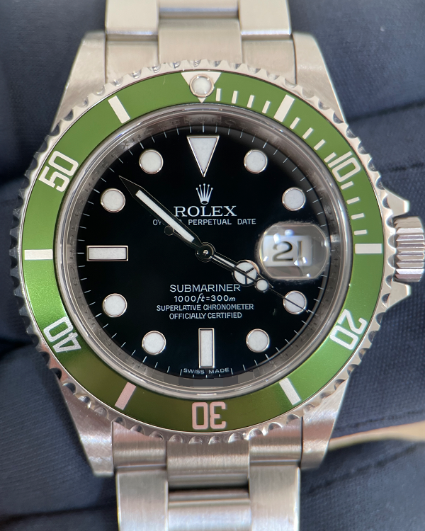 2009 Rolex Submariner Date "Kermit" 40MM Black Dial Oyster Bracelet (16610LV)