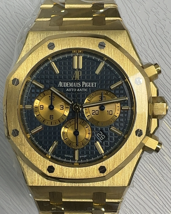 Audemars Piguet Royal Oak Chronograph 41MM Blue Dial Yellow Gold Bracelet (26331BA)