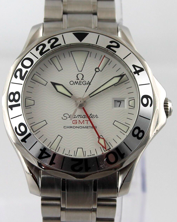 Omega Seamaster Professional GMT 300M 41MM White Dial Steel Bracelet (2538.20.00)