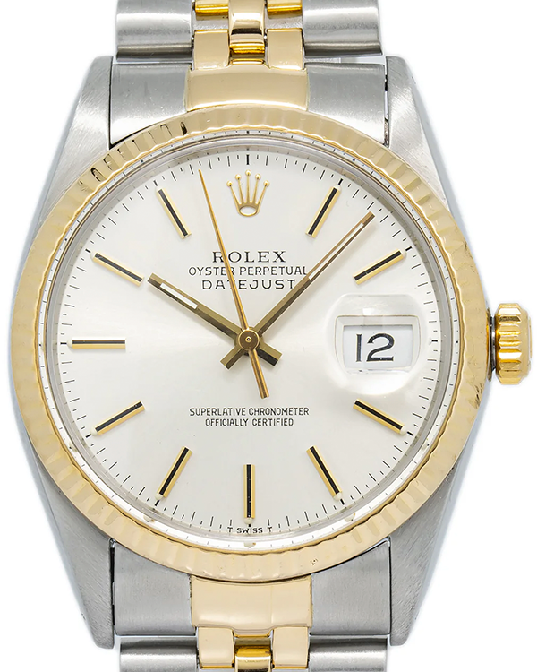 Rolex Datejust 36MM Silver Dial Two-Tone Jubilee Bracelet (16013)