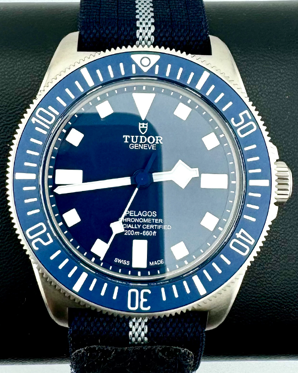 No Reserve - 2024 Tudor Pelagos FXD 42MM Blue Dial Textile Strap (25707B/24)