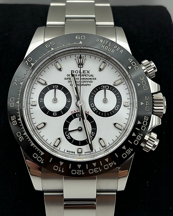 2022 Rolex Cosmograph Daytona "Panda" 40MM White Dial Oyster Bracelet (116500LN)