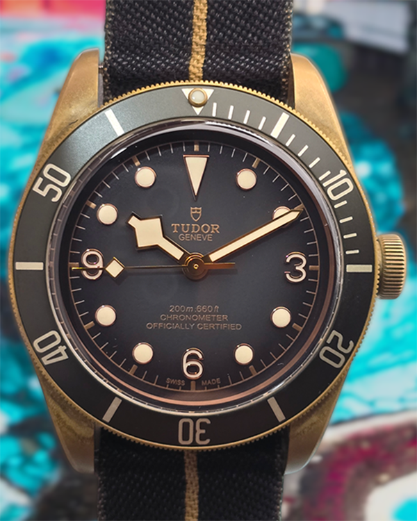 No Reserve - Tudor Black Bay Bronze 43MM Grey Dial Textile Strap (M79250BA-0002)