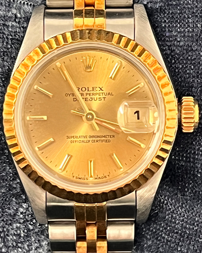 Rolex Lady-Datejust 26MM Champagne Dial Two-Tone Jubilee Bracelet (69173)