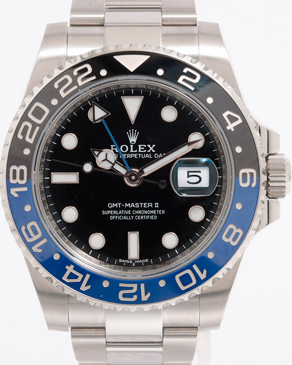 2018 Rolex GMT-Master II "Batman" 40MM Black Dial Oyster Bracelet (116710BLNR)