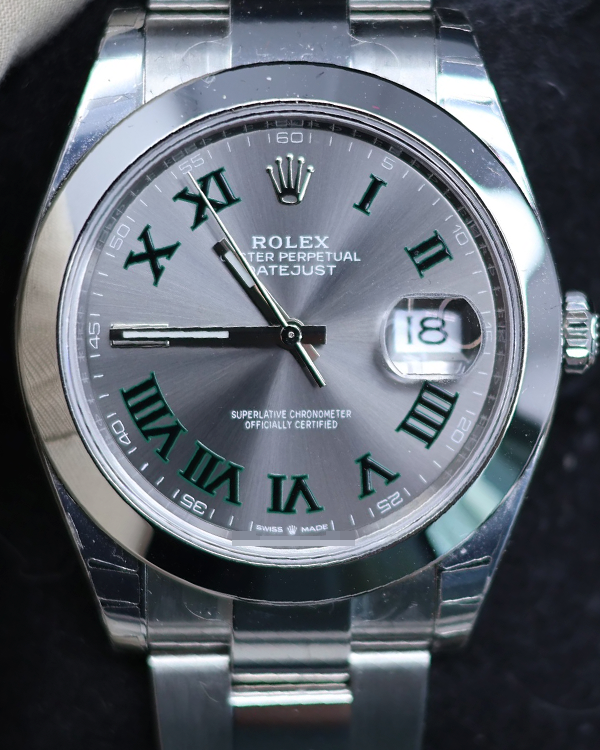 2023 Rolex Datejust "Wimbledon" 41MM Slate Dial Oyster Bracelet (126300)