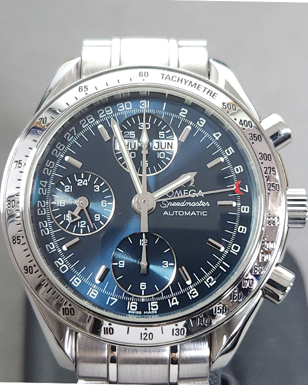 Omega Speedmaster Day-Date 39MM Blue Dial Steel Bracelet (3523.80.00)