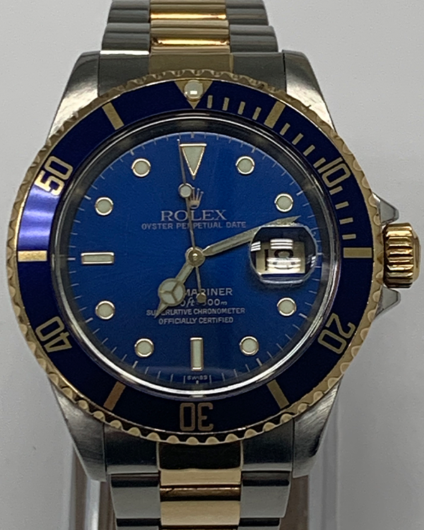 Rolex Submariner Date "Bluesy" 40MM Blue Dial Two-Tone Bracelet (16613LB)