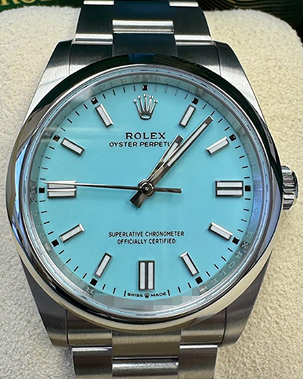 Rolex Oyster Perpetual 36MM Turquoise Dial Oyster Bracelet (126234)