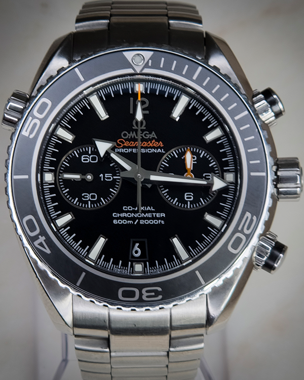 No Reserve - 2016 Omega Seamaster Planet Ocean Chronograph 45.5MM Black Dial Steel Bracelet (232.30.46.51.01.001)