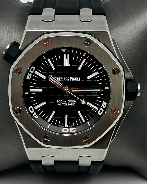 Audemars Piguet Royal Oak Offshore Diver 42MM Black Dial Rubber Strap (15710ST.OO.A002CA.01)