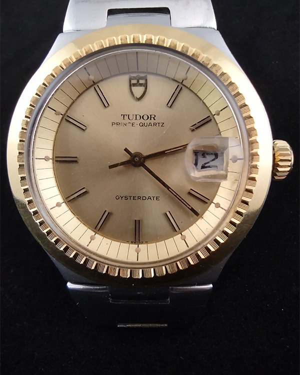 Tudor Prince Oysterdate 38MM Quartz Champagne Dial Two-Tone Bracelet (9130/01)