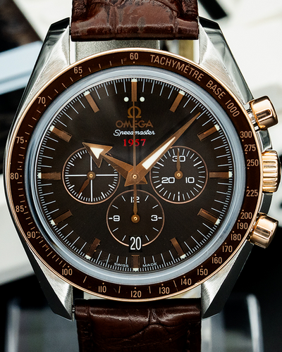 Omega Speedmaster Broad Arrow 42MM Brown Dial Leather Strap (321.93.42.50.13.001)