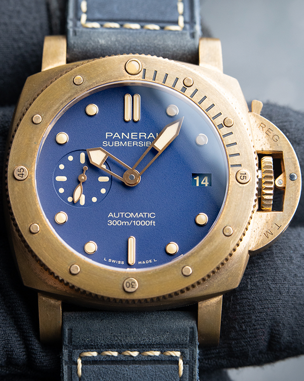 Panerai Luminor Submersible Bronzo Blu Abisso Bronze Blue Dial 42MM (PAM01074)