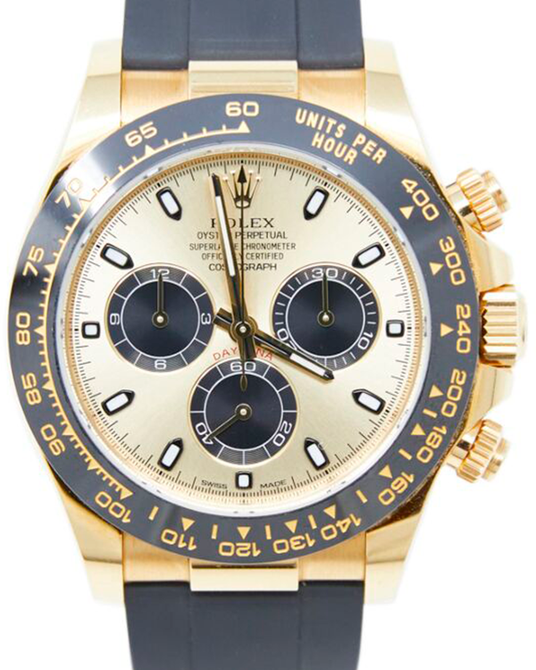 2018 Rolex Cosmograph Daytona 40MM Champagne Dial Oysterflex Strap (116518LN)