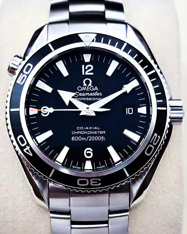 No Reserve - 2011 Omega Seamaster Planet Ocean 42MM Black Dial Steel Bracelet (2901.50.81)