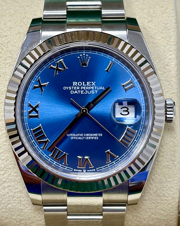 2020 Rolex Datejust 41MM Blue Dial Oyster Bracelet (126334)