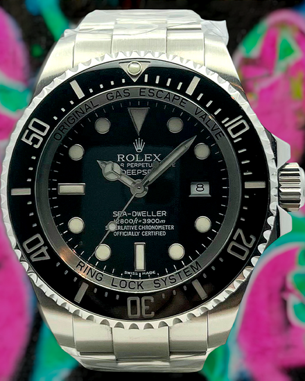 2008 Rolex Sea-Dweller Deepsea 44MM Black Dial Oyster Bracelet (116660)