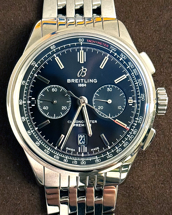 2019 Breitling Premier B01 Bentley 42MM Green Dial Steel Bracelet (AB0118A11L1A1)