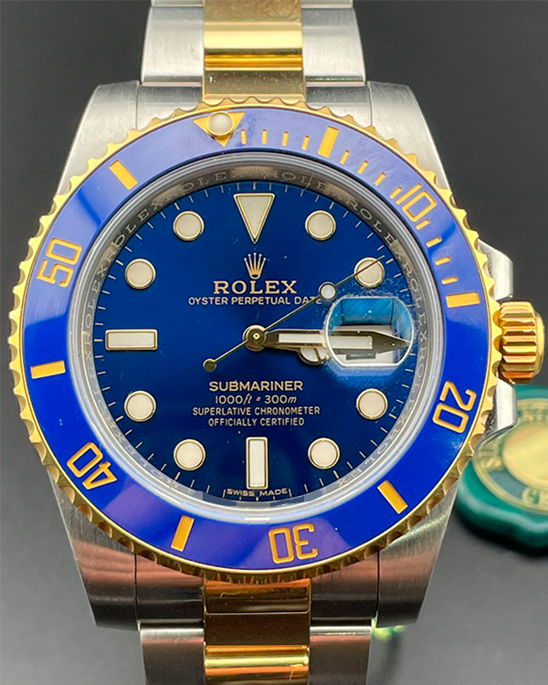 2017 Rolex Submariner Date 40MM Two-Tone Yellow Gold and Steel Blue Dial (116613LB)