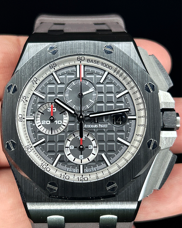 2016 Audemars Piguet Royal Oak Offshore 44MM Grey Dial Rubber Strap (26405CE)