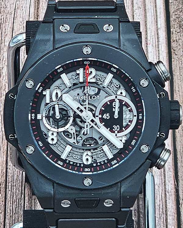 2017 Hublot Big Bang Unico 45MM Skeleton Dial Ceramic Bracelet (411.CI.1170.CI)