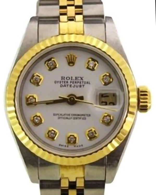 No Reserve - Rolex Lady-Datejust 26MM White Dial Two-Tone Jubilee Bracelet (79173)