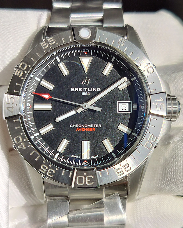 2024 Breitling Avenger Automatic 42MM Black Dial Steel Bracelet (A17328)