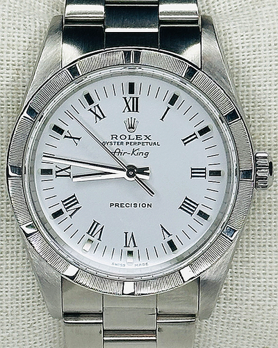 Rolex Air-King 34MM White Dial Oyster Bracelet (14010M)