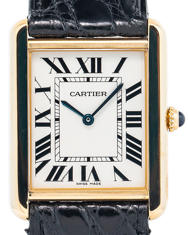 Cartier Tank Solo 27X34MM Quartz White Dial Leather Strap (3167/W1018855)