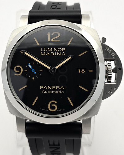 2019 Panerai Luminor Marina 1950 3 Days Automatic 44MM Black Dial Rubber Strap (PAM01312)