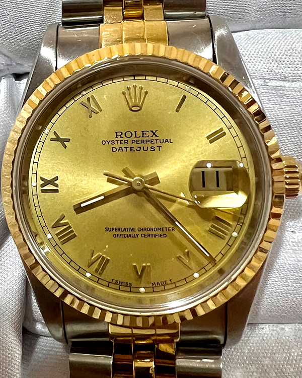 Rolex Datejust 36MM Champagne Dial Two-Tone Jubilee Bracelet (16233)