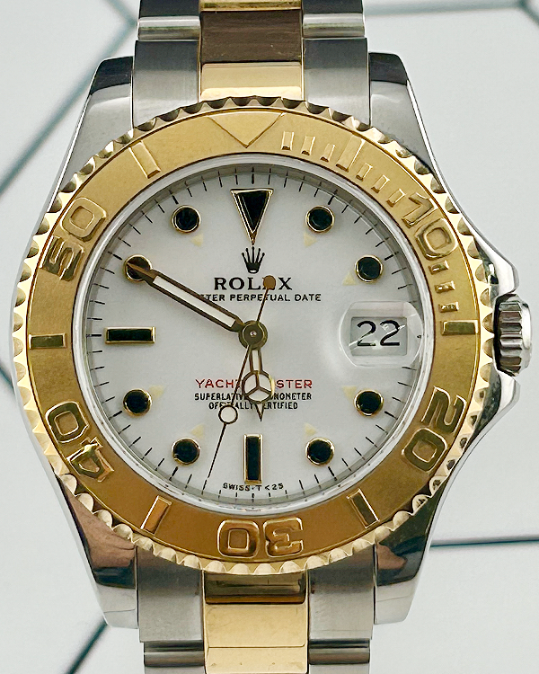 2000 Rolex Yacht-Master 35MM White Dial Two-Tone Oyster Bracelet (68623)