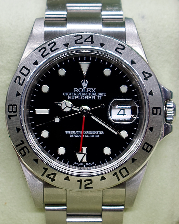 2009 Rolex Explorer II 40MM Black Dial Oyster Bracelet (16570T)