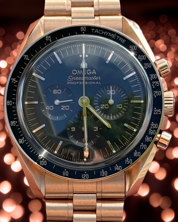 2021 Omega Speedmaster Professional Moonwatch 42MM Black Dial Rose Gold Bracelet (310.60.42.50.01.001)