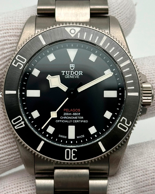 2023 Tudor Pelagos 39MM Black Dial Titanium Bracelet (M25407N)