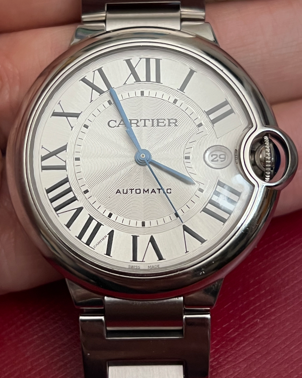 Cartier Ballon Bleu De Cartier 40MM Silver Dial Steel Bracelet (WSBB0040)