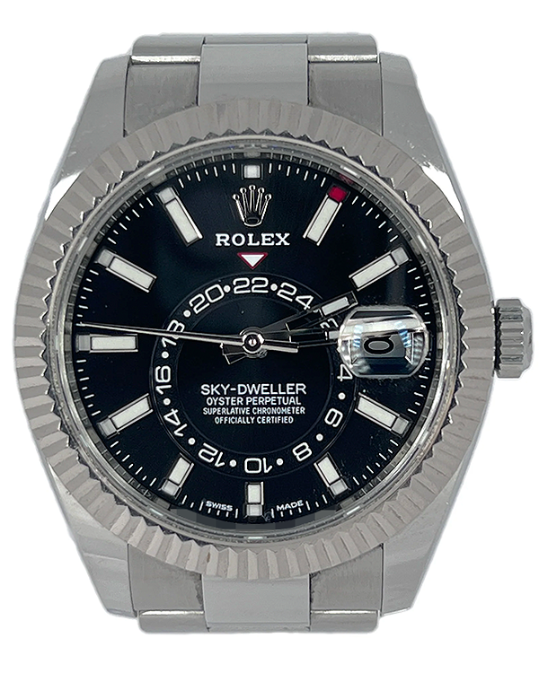 Rolex Sky-Dweller 42MM Black Dial Oyster Bracelet (326934)