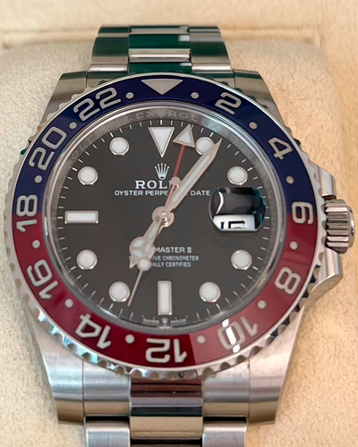 2021 Rolex GMT-Master II "Pepsi" 40MM Black Dial Oyster Bracelet (126710BLRO)