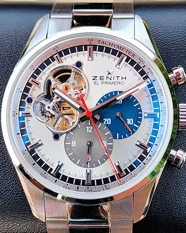 2020 Zenith El Primero Chronomaster 42MM Silver Dial Steel Bracelet (03.2040.4061/69.M2040)