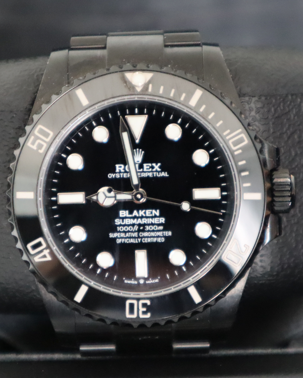 2023 Rolex Blaken Submariner 41MM Black Dial Customized Oyster Bracelet (124060)