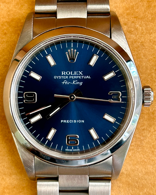 Rolex Air-King 34MM Blue Dial Oyster Bracelet (14000)